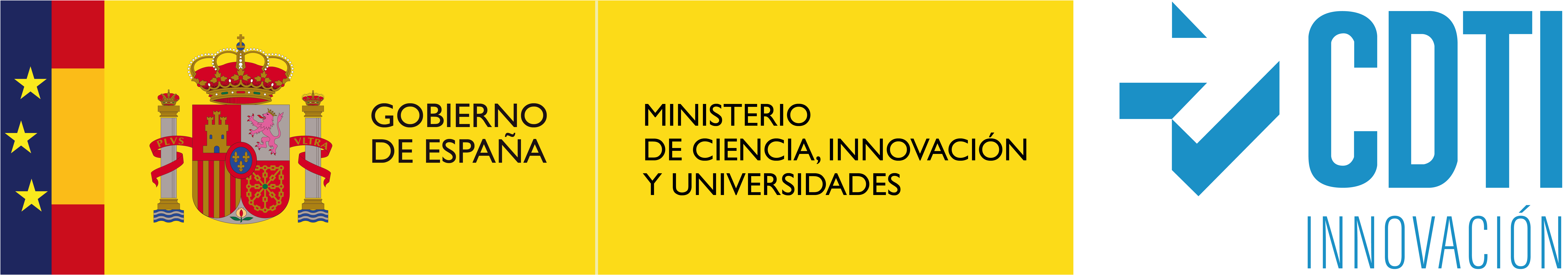 Logotipo institucional CDTI y Gobierno de España